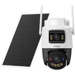 Imou AOV Dual Battery Camera-Kit 10MP, Wi-Fi 2.4GHz + 4G, Dual 5MP+5MP, 3.6mm fixed and 3.6mm PT Lens, FOV 76(H), IR up to 25m, Built-in Mic & Speaker, 10000mAh Battery, Solar Panel, Micro SD up to 512GB, AI Human and Vehicle Detection