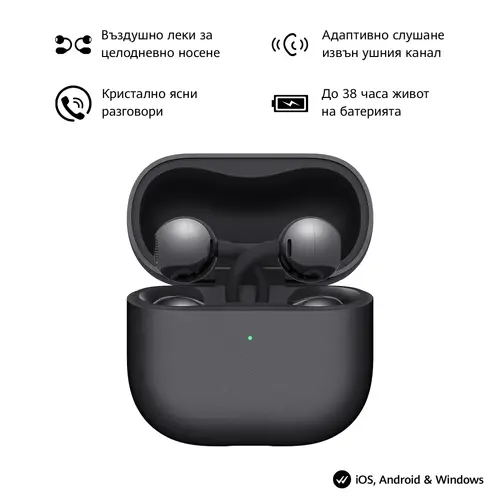 Ακουστικά, Huawei FreeClip 2 Robin-T10 Μαύρο - 1