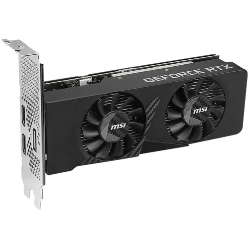 MSI Κάρτα γραφικών Nvidia GeForce RTX 3050 LP E 6G OC, 2x HDMI, 1x DP, διπλός ανεμιστήρας, ATX - 3