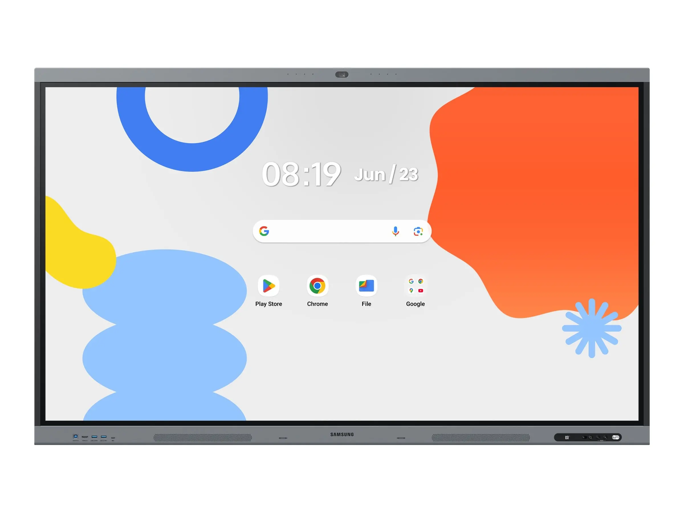Интерактивен дисплей, Samsung Interactive E-Board WA75FP 75" All-in-One Video Android OS 4K Digital Flipchart TOUCH 48MP Camera Wi-Fi, Black