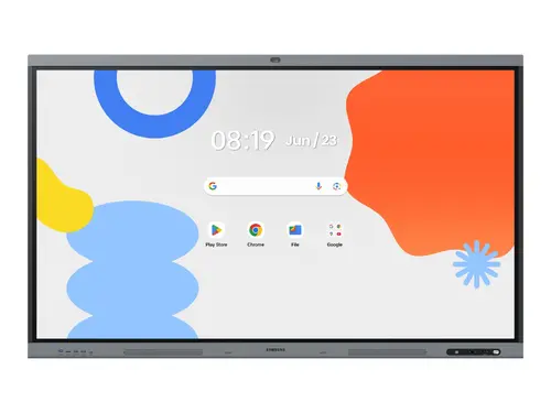 Διαδραστική οθόνη, Samsung Interactive E-Board WA75FP 75" All-in-One Video Android OS 4K Digital Flipchart TOUCH Κάμερα 48MP Wi-Fi, Μαύρο - 1