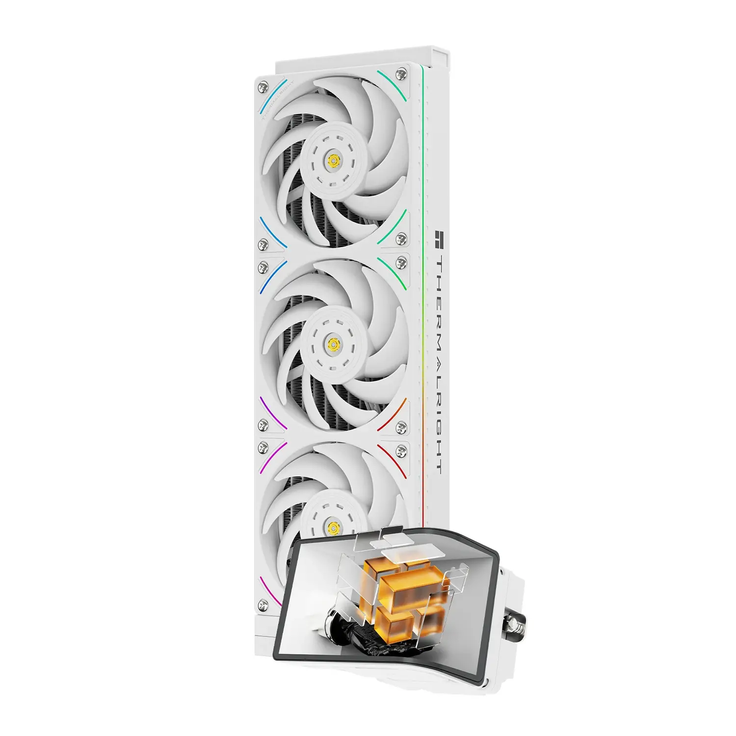 Thermalright водно охлаждане Water Cooling WONDER VISION 360 UB ARGB White - 6.67 inch Curve OLED Display - image 1