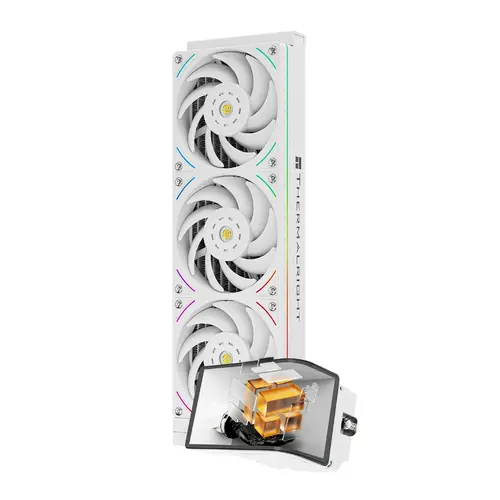 Thermalright водно охлаждане Water Cooling WONDER VISION 360 UB ARGB White - 6.67 inch Curve OLED Display - 2