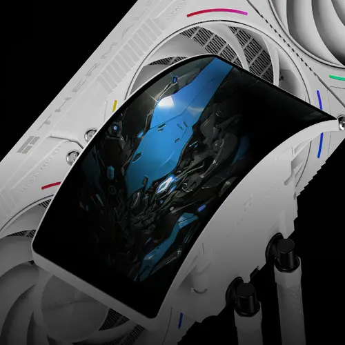 Thermalright водно охлаждане Water Cooling Rainbow Vision 360 Turbo ARGB White - 6.67 inch Curve OLED Display - image 1
