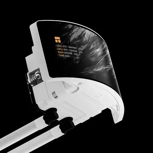 Thermalright водно охлаждане Water Cooling Rainbow Vision 360 Turbo ARGB White - 6.67 inch Curve OLED Display - image 2