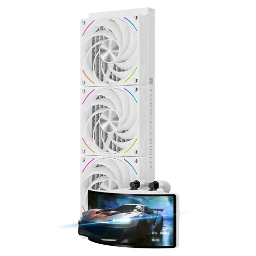 Thermalright водно охлаждане Water Cooling Rainbow Vision 360 Turbo ARGB White - 6.67 inch Curve OLED Display