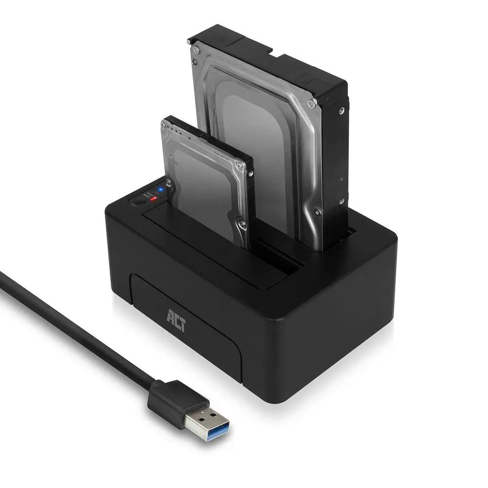 ACT Докинг стейшън AC1504, USB 3.1 Gen1 за 3.5"/2.5" HDD/SSD черен - image 3