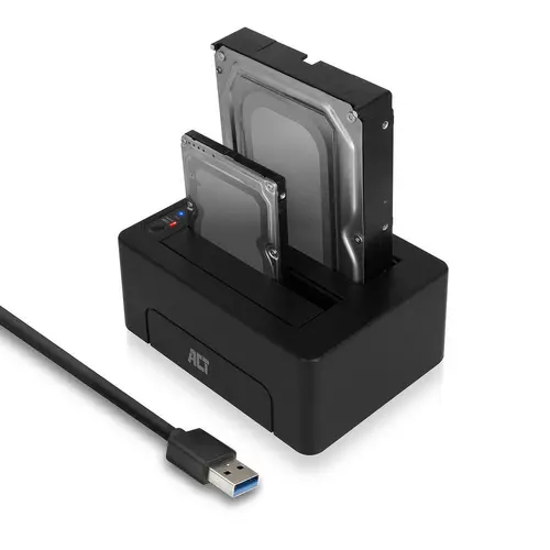 ACT Docking station AC1504, USB 3.1 Gen1 για HDD/SSD 3.5"/2.5" μαύρο - 4