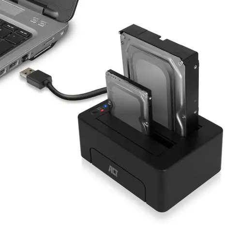 ACT Docking station AC1504, USB 3.1 Gen1 για HDD/SSD 3.5"/2.5" μαύρο - 6