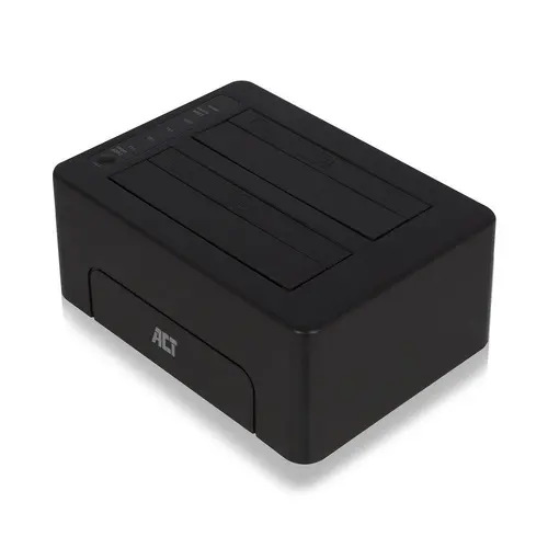 ACT Докинг стейшън AC1504, USB 3.1 Gen1 за 3.5"/2.5" HDD/SSD черен