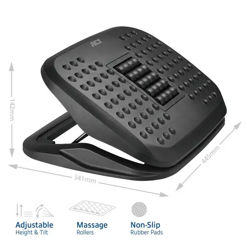ACT Ергономична регулируема поставка за крака с масажни ролки - image 2