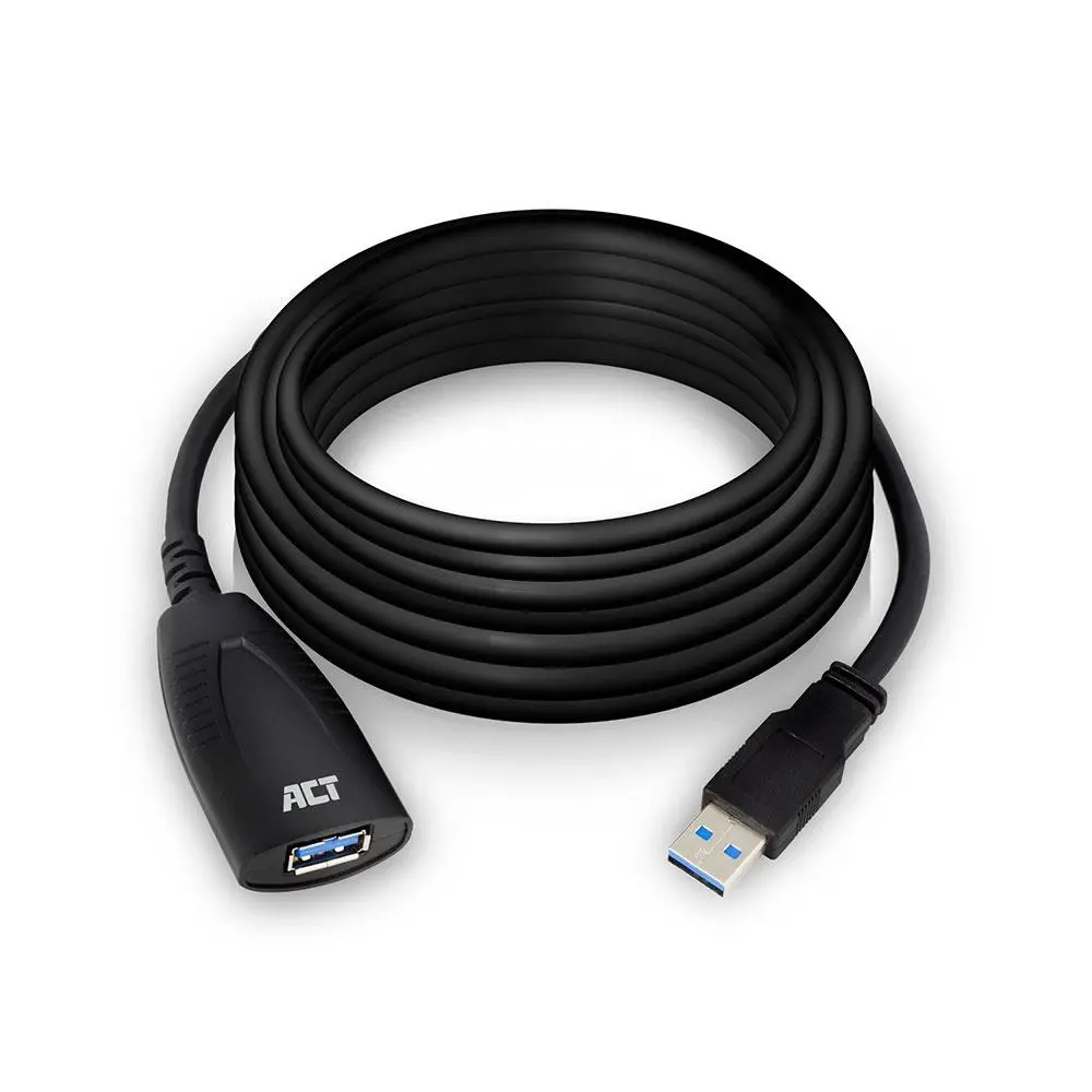 ACT USB 3.2 Gen 1 Ενεργό καλώδιο προέκτασης USB-A-USB-A, 5m / έως 4x AC6005USB