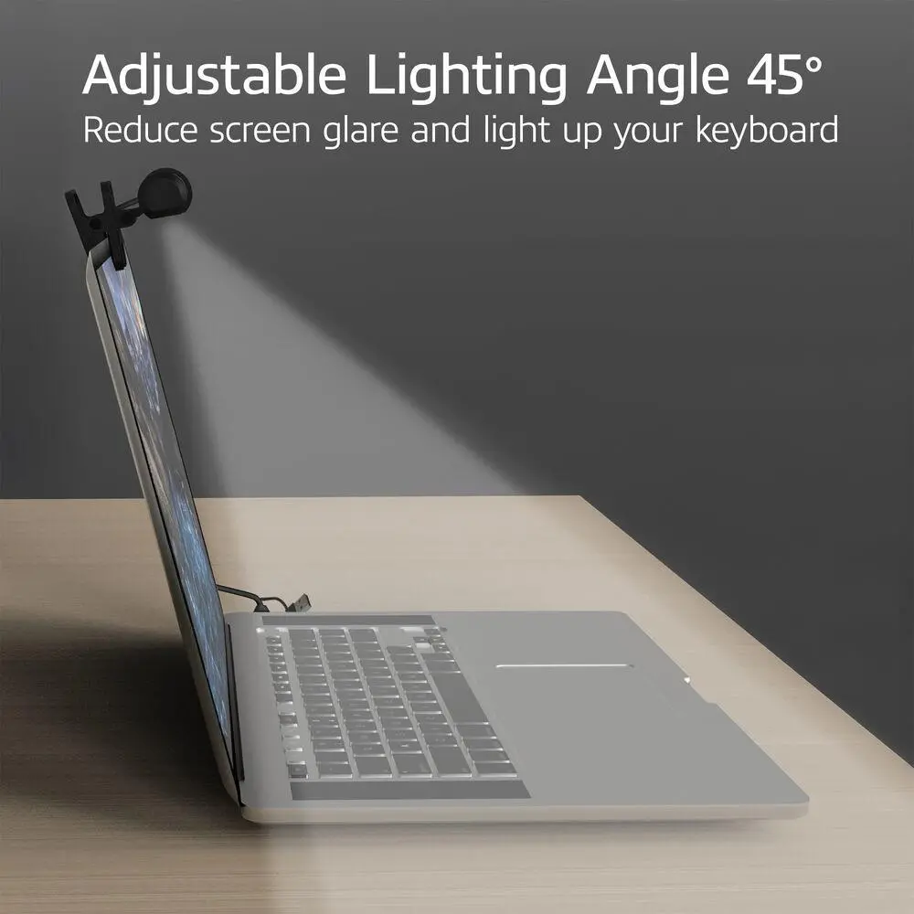 ACT LED лампа за лаптоп с регулируема яркост и щипка, USB захранване - image 5