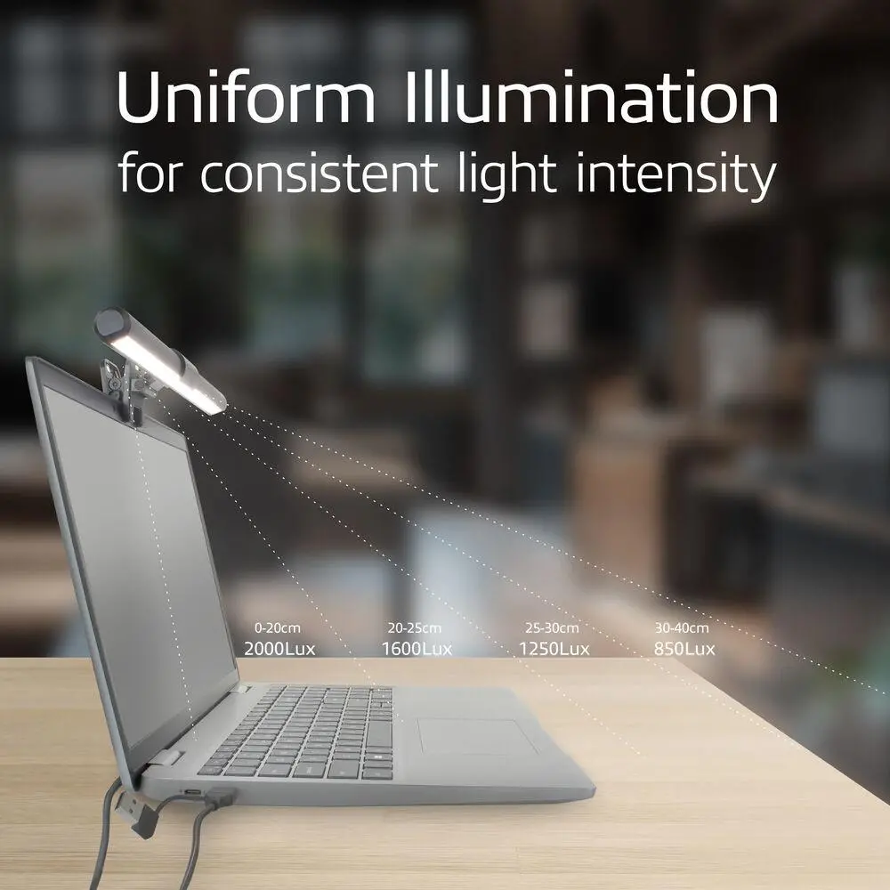 ACT LED лампа за лаптоп с регулируема яркост и щипка, USB захранване - image 8