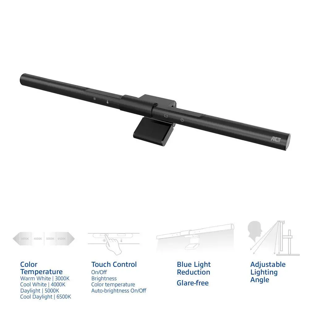 ACT LED лампа за монитор, сензорно управление, USB захранване - image 1