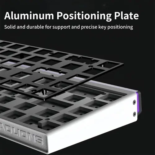 Madlions професионална геймърска механична клавиатура Professional Gaming Mechanical Keyboard NANO 68 WH - 8K, Magnetic Amber Pro Switches, (English US) - image 4