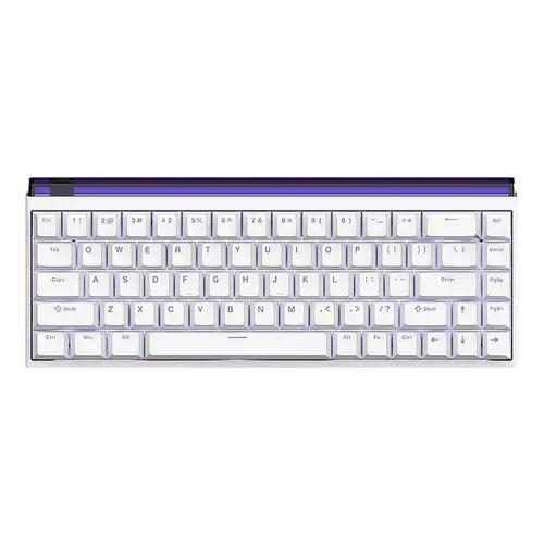 Madlions професионална геймърска механична клавиатура Professional Gaming Mechanical Keyboard NANO 68 WH - 8K, Magnetic Amber Pro Switches, (English US)
