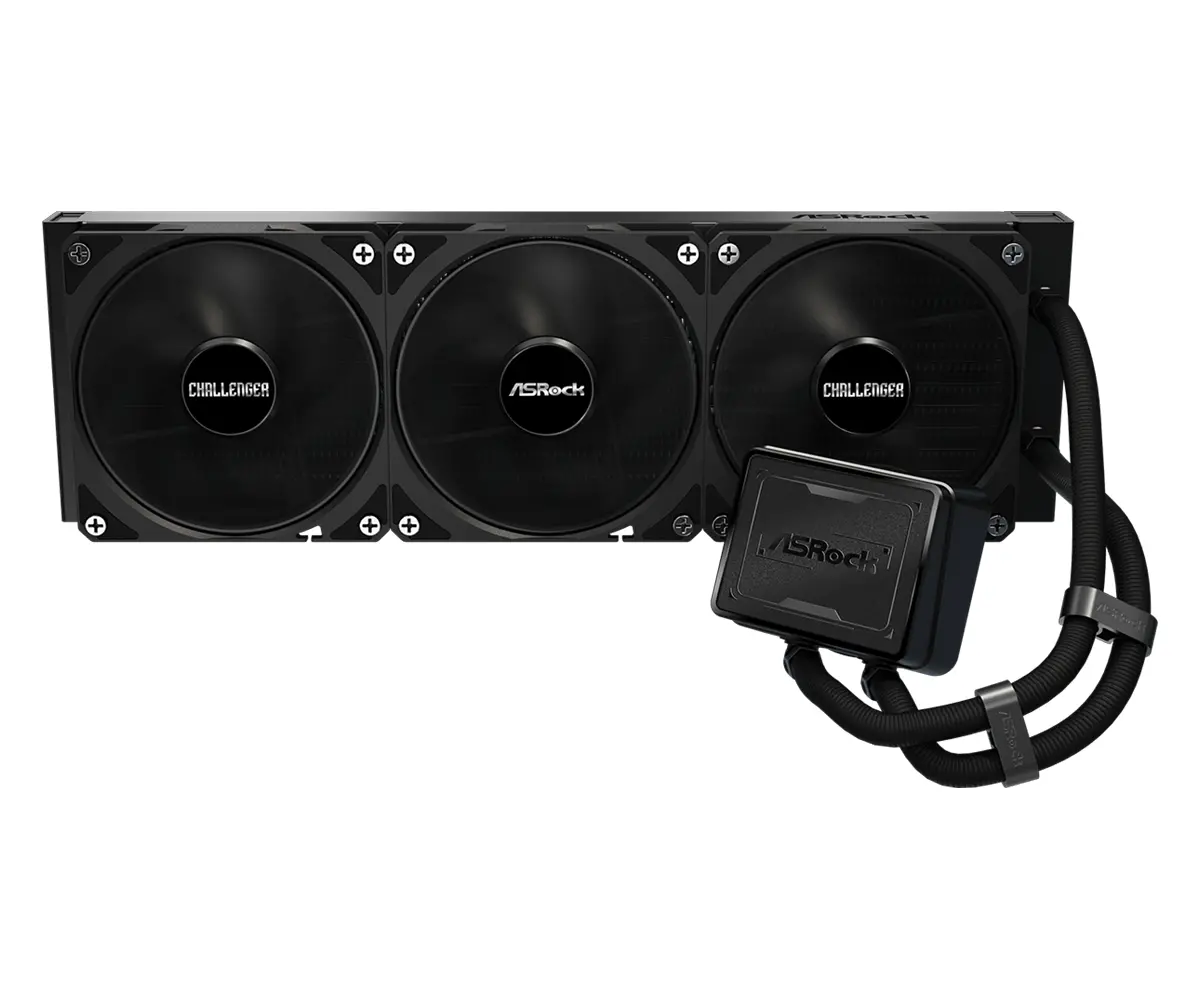 Asrock Challenger Pure 360, AiO liquid cooler, 360 mm radiator, AM5, AM4, LGA1851, LGA1700, 90-ACLA36-BDKGA6, 6Y