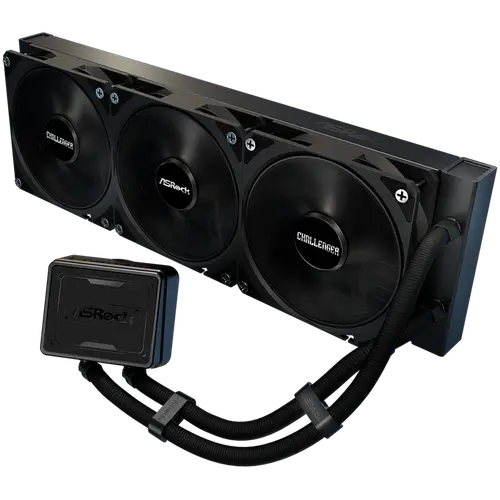 Asrock Challenger Pure 360, răcire cu lichid AiO, radiator de 360 mm, AM5, AM4, LGA1851, LGA1700, 90-ACLA36-BDKGA6, 6Y - 2