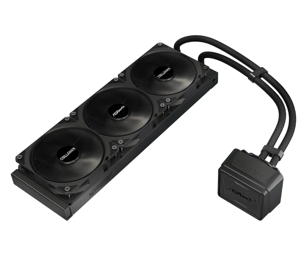 Asrock Challenger Pure 360, AiO liquid cooler, 360 mm radiator, AM5, AM4, LGA1851, LGA1700, 90-ACLA36-BDKGA6, 6Y - image 3