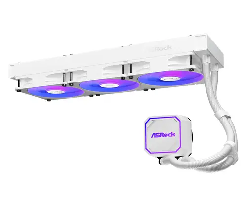 Asrock Pro White 360 ARGB, AiO liquid cooler, 360 mm radiator, AM5, AM4, LGA1851, LGA1700, 90-APRA36-WAAGA6, White, 6Y - image 1