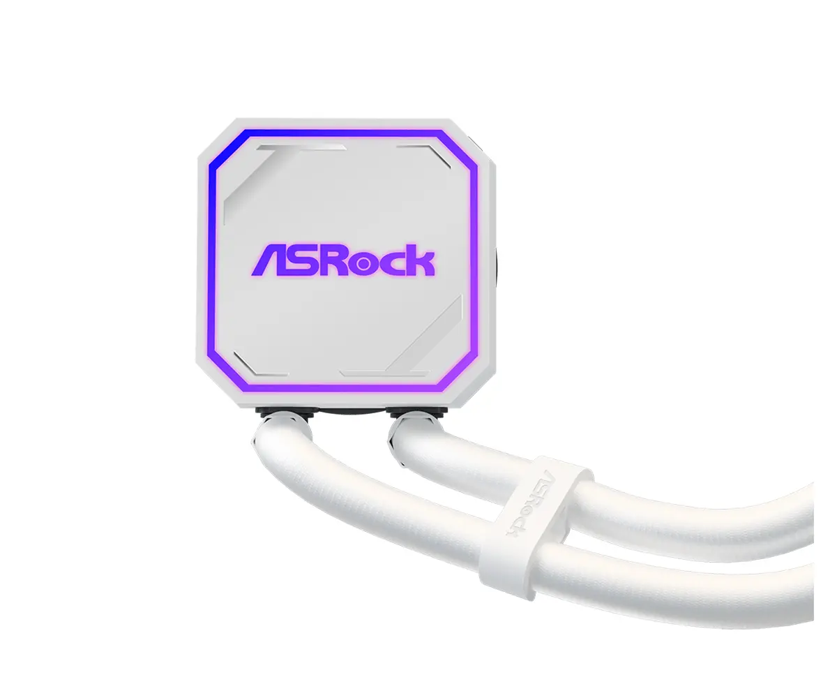 Asrock Pro White 360 ARGB, AiO liquid cooler, 360 mm radiator, AM5, AM4, LGA1851, LGA1700, 90-APRA36-WAAGA6, White, 6Y - image 3