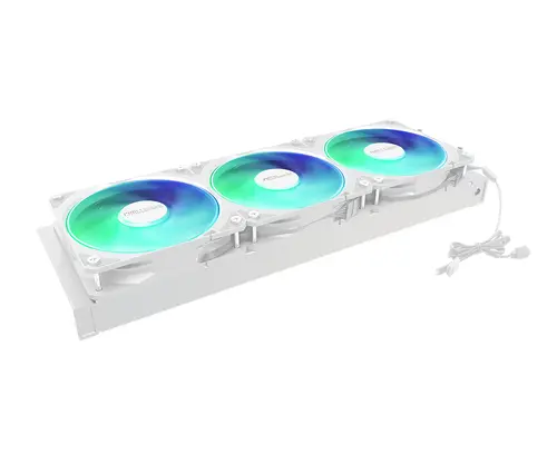 Asrock Challenger White 360 Digital, AiO liquid cooler, ARGB, Digital display, 360 mm radiator, AM5, AM4, LGA1851, LGA1700, 90-ACLA36-WAAGA6, White, 6Y - image 4