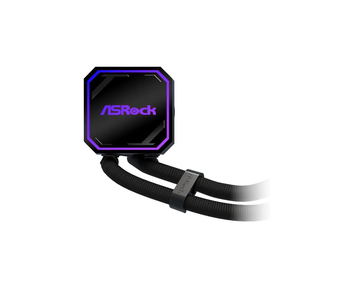 Asrock Pro 360 ARGB, AiO liquid cooler, 360 mm radiator, AM5, AM4, LGA1851, LGA1700, 90-APRA36-BAAGA6, Black, 6Y - image 3