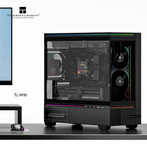 Thermalright кутия Case mATX - TL-M10 Black - 4 x 120 mm ARGB included, USB-C - image 1