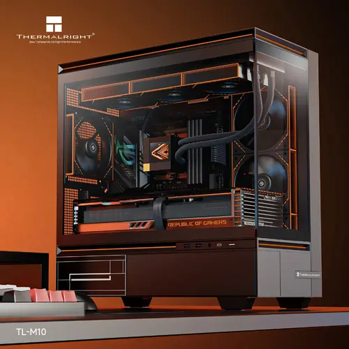 Thermalright кутия Case mATX - TL-M10 Black - 4 x 120 mm ARGB included, USB-C - image 3