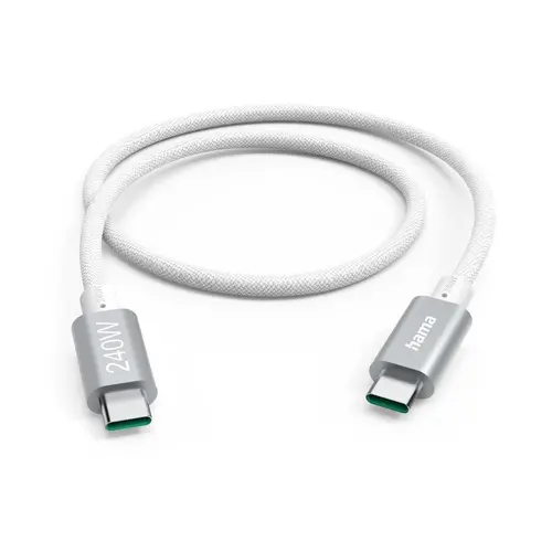HAMA Cablu de încărcare, USB-C - USB-C, 240 W, USB 3.2 Gen1, 5Gbit/s - 1