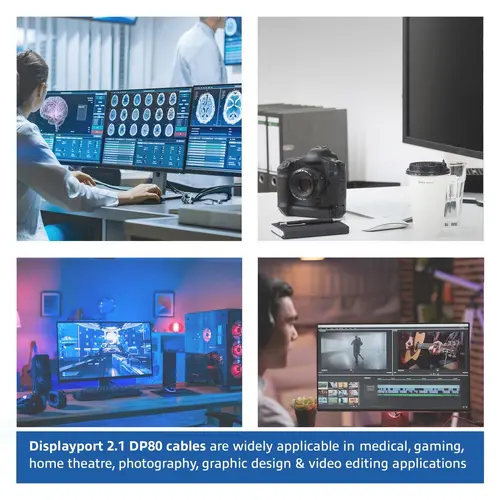 ACT Кабел Display port 2.1 мъжко - HDMI-A мъжко, 3м, черен, булк опаковка - image 5