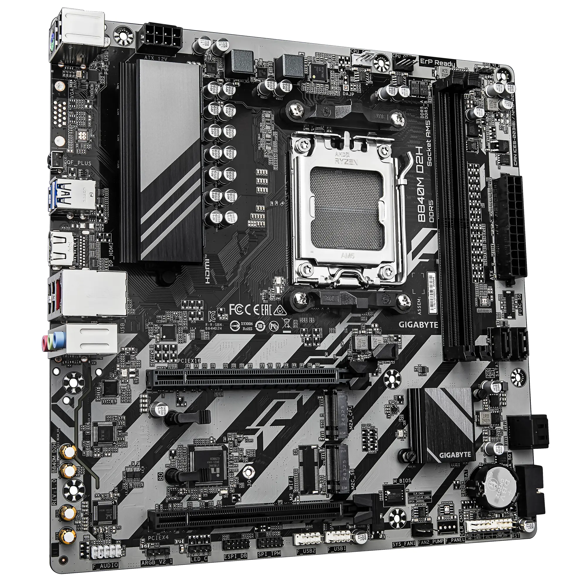 Дънна платка GIGABYTE B840M D2H socket AM5 - image 1