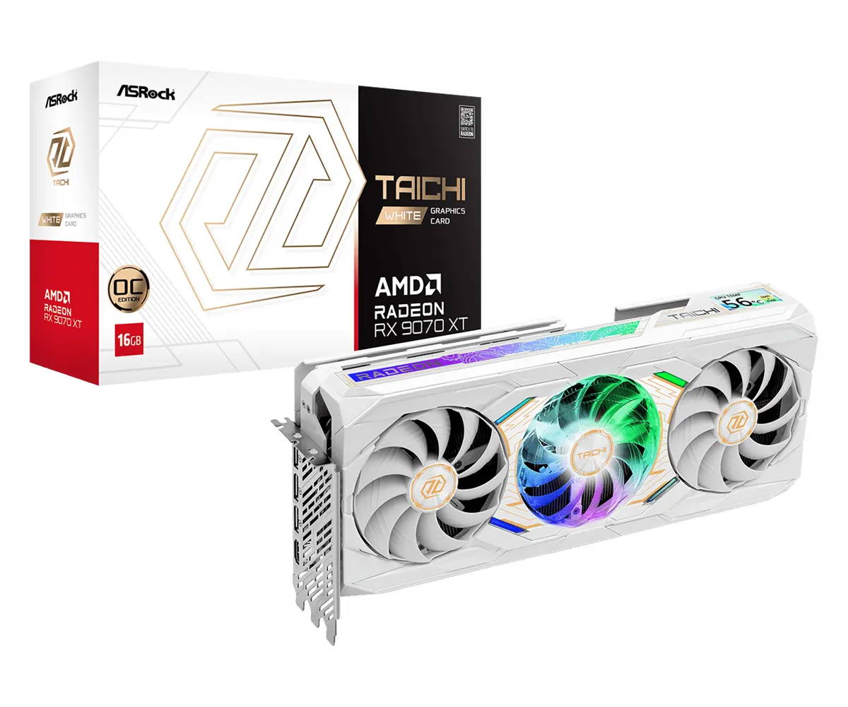 Видео карта ASRock RADEON RX 9070 XT TAICHI OC 16GB GDDR6 - image 6