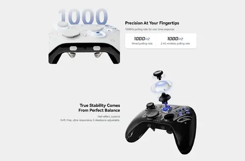 ATK геймпад Gamepad Set Battleaxe Pro - Hall Effect, Wireless, Bluetooth, 1000Hz - Black - image 1