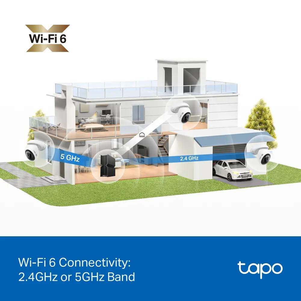 Cameră TP-Link Tapo C560WS, Pan/Tilt de securitate, 4K, Wi-Fi, zi/noapte, Micro SD, de exterior - image 8