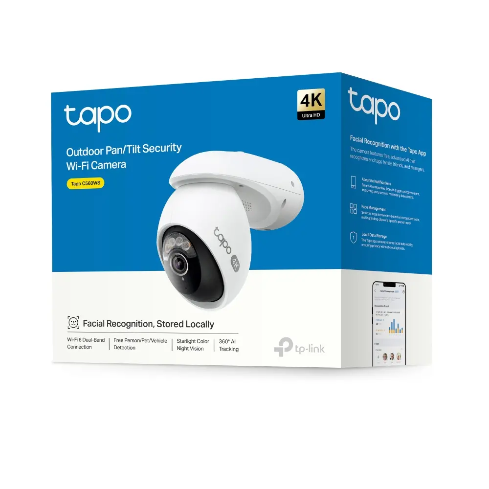 Κάμερα TP-Link Tapo C560WS, Pan/Tilt ασφαλείας, 4K, Wi-Fi, ημέρας/νύχτας, Micro SD, εξωτερικού χώρου - image 9