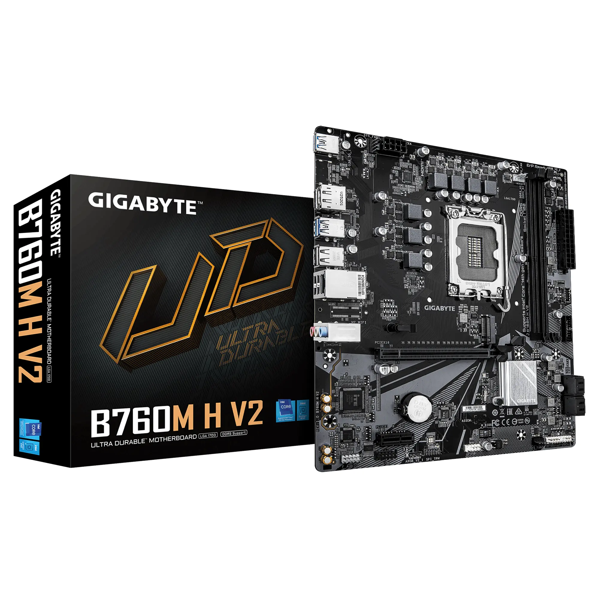 Дънна платка GIGABYTE B760M H V2 DDR5, socket 1700 - image 3