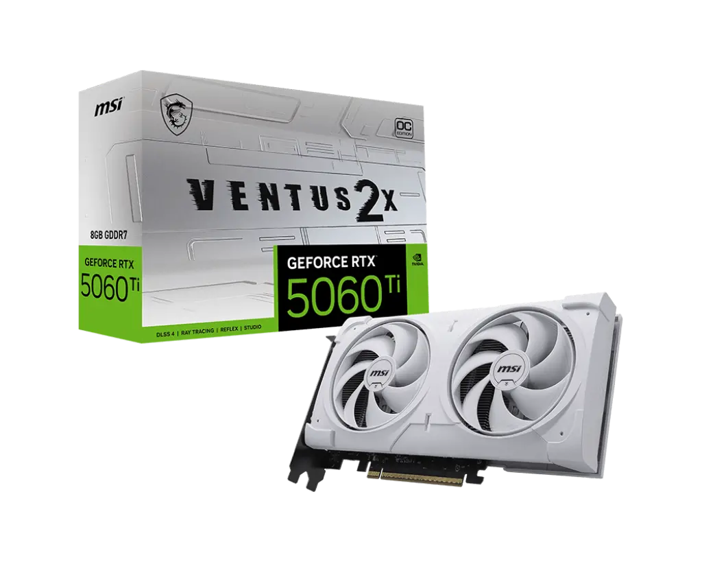 Placă video, MSI RTX5060TI 8 VEN 2X OC WHI+ - image 4