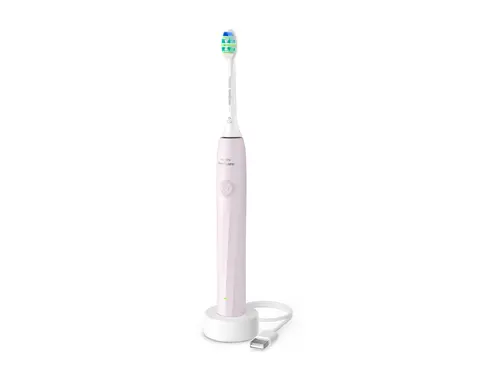 PHILIPS четка за зъби Sonicare 2100 series 2 степени на интензивност SmartTimer и Quadpacer розова - image 1