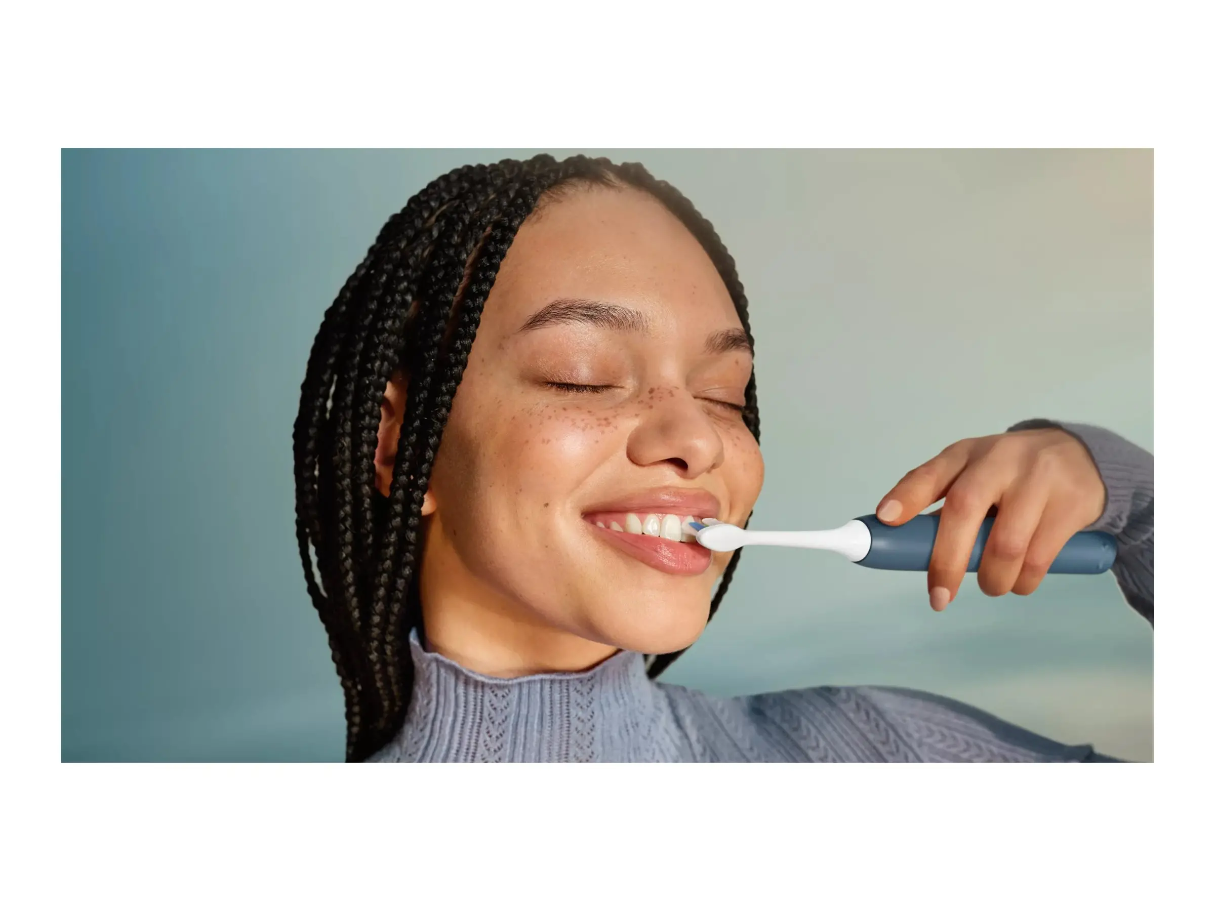 PHILIPS Sonicare Series 4100 4 настройки на почистване Сензор за натиск калъф за съхранение синя - image 4