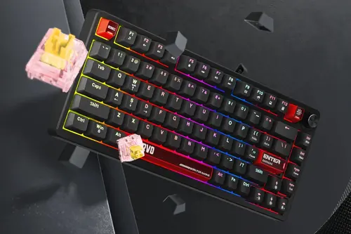 Marvo геймърска механична клавиатура Gaming Mechanical Keyboard Arma 67 KG935 - 1K, TNT Peach Switches [Linear], (English US) - image 13