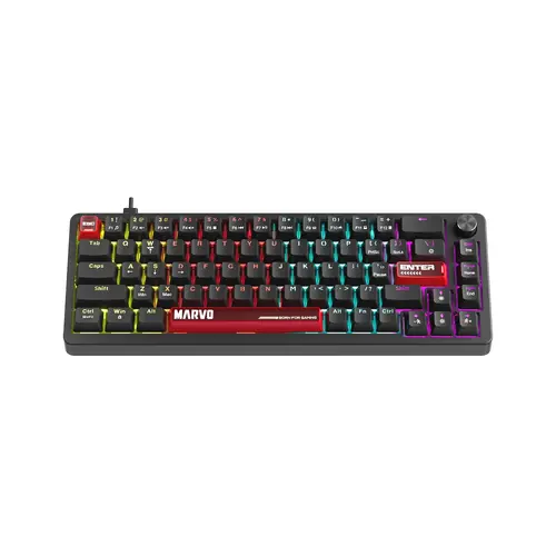 Marvo gaming μηχανικό πληκτρολόγιο Gaming Mechanical Keyboard Arma 67 KG935 - 1K, TNT Peach Switches [Linear], (English US) - 2