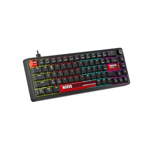 Marvo геймърска механична клавиатура Gaming Mechanical Keyboard Arma 67 KG935 - 1K, TNT Peach Switches [Linear], (English US) - image 2