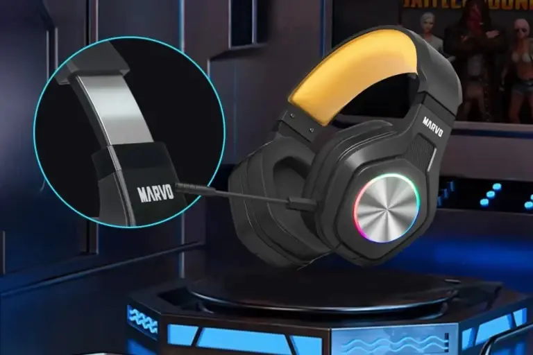 Marvo безжични геймърски слушалки Gaming Headphones Pulz 80W - Bluetooth, 2.4G - MARVO-HG9084W - image 9