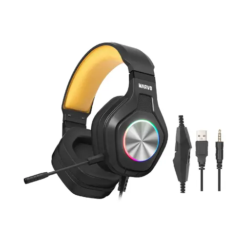 Marvo геймърски слушалки Gaming Headphones Pulz 80 - MARVO-HG9084-BK - image 1