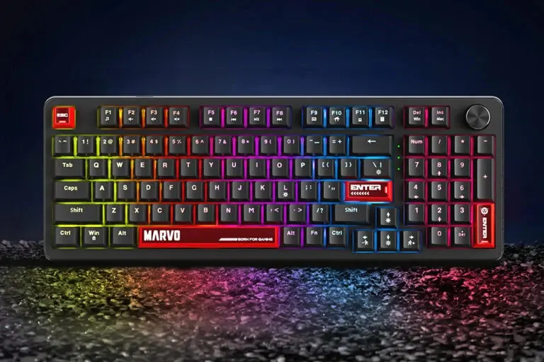 Marvo геймърска механична клавиатура Gaming Mechanical Keyboard Arma 98 KG937 - 1K, TNT Peach Switches [Linear], (English US) - image 12
