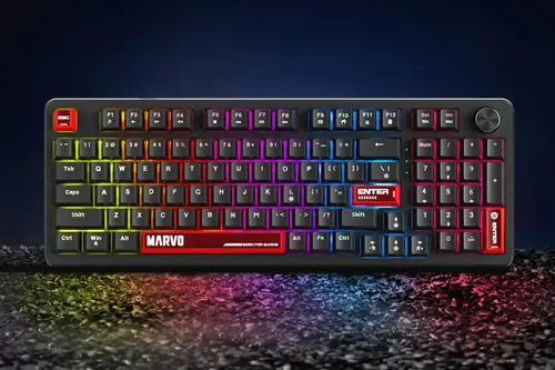 Marvo геймърска механична клавиатура Gaming Mechanical Keyboard Arma 98 KG937 - 1K, TNT Peach Switches [Linear], (English US) - image 12