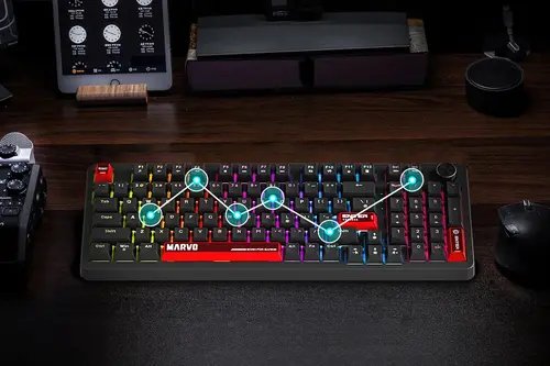 Marvo геймърска механична клавиатура Gaming Mechanical Keyboard Arma 98 KG937 - 1K, TNT Peach Switches [Linear], (English US) - image 14