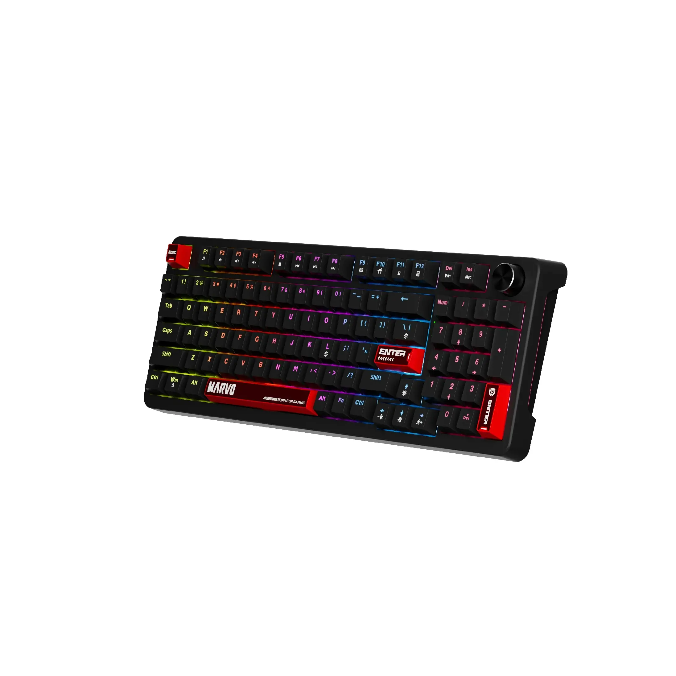 Marvo геймърска механична клавиатура Gaming Mechanical Keyboard Arma 98 KG937 - 1K, TNT Peach Switches [Linear], (English US) - image 3